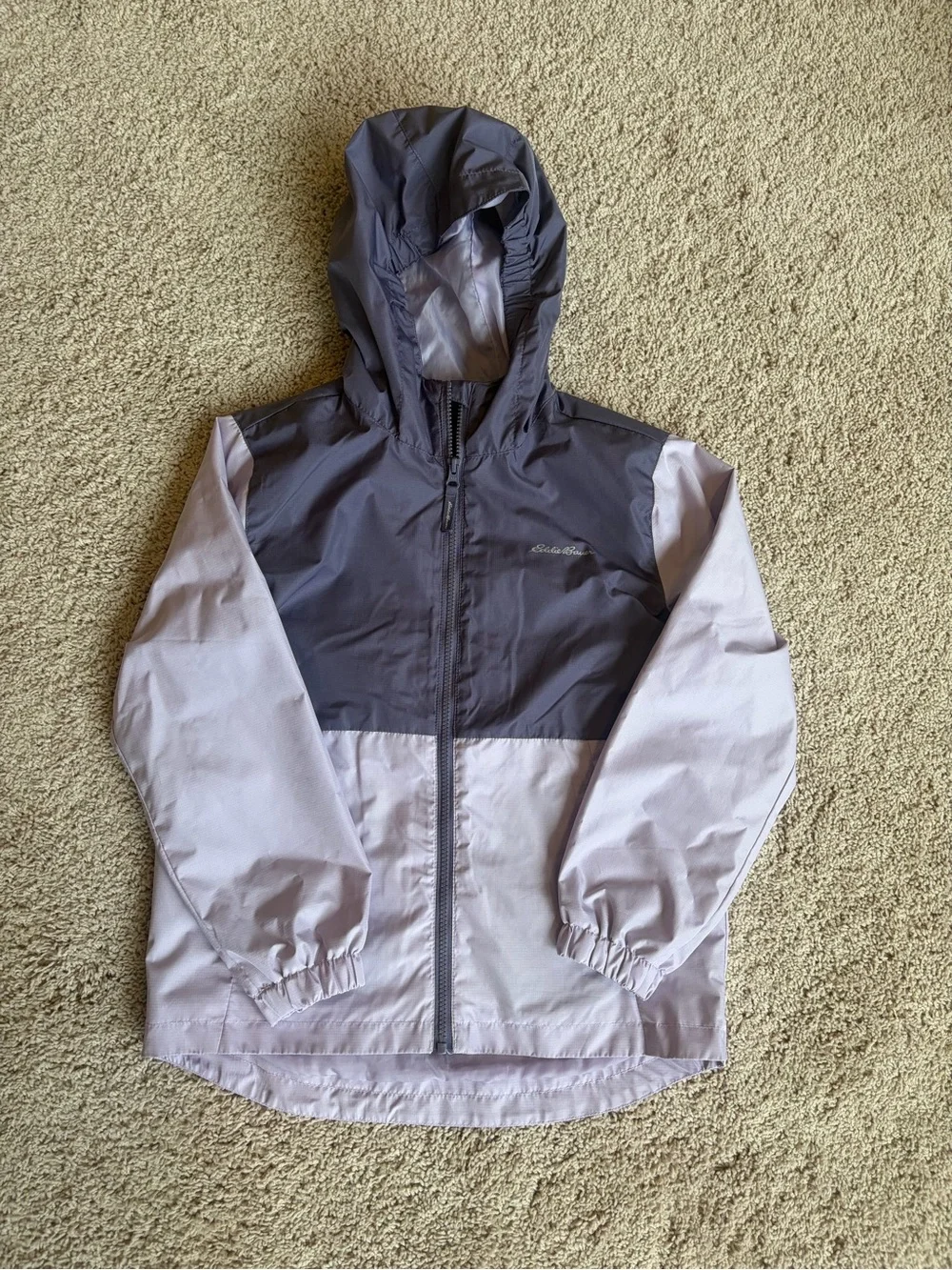 Eddie Bauer Lavender and Deep Purple Kids Girls Jacket Size 10-12